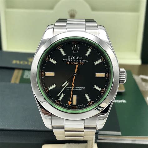 rolex oyster milgauss green|rolex milgauss dark knight price.